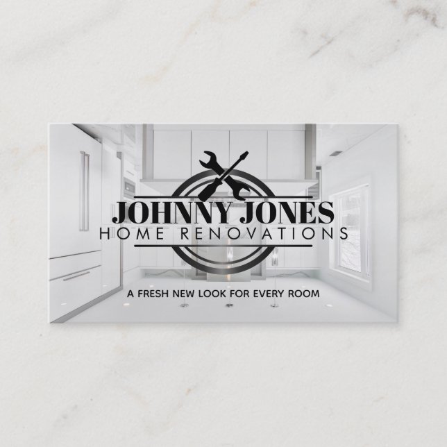 Home Renovations Business Cards (Front)