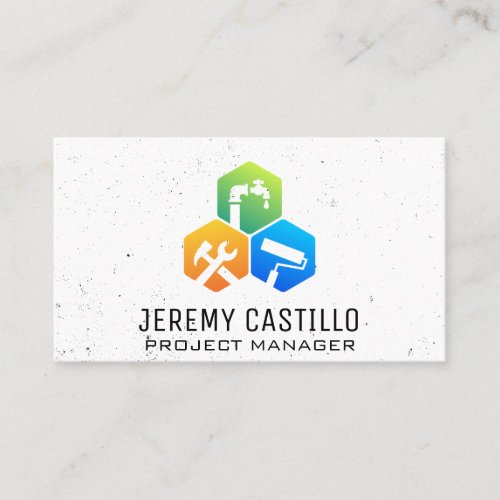 Home Repair Construction Services Business Card