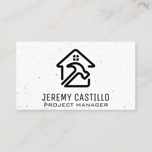 Home Repair Construction Services  Carpentry Business Card