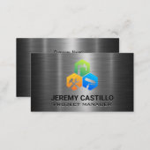 Home Repair Construction Services | Metal Business Card (Front/Back)