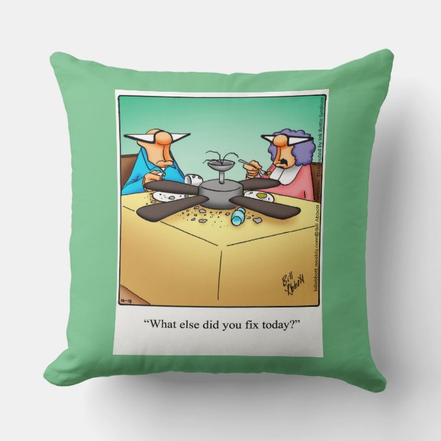 Home Repair D.I.Y. Humor Pillow Gift (Front)