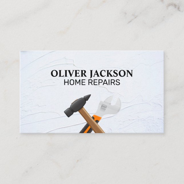 Home Repair | Hammers | Wrenches | Hammers Business Card (Front)