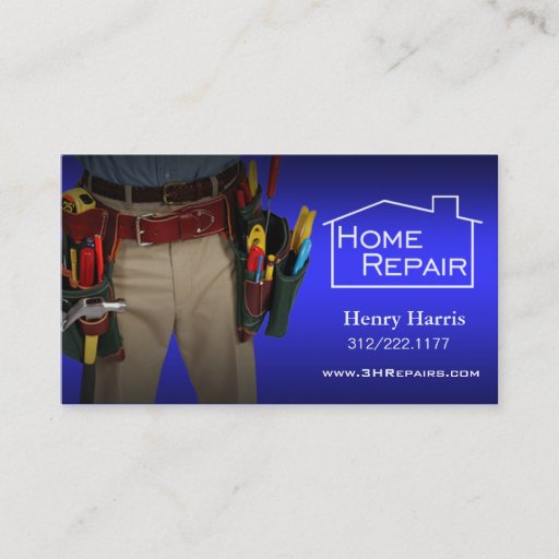 Customizable Home Repair Handyman Business Card Templates