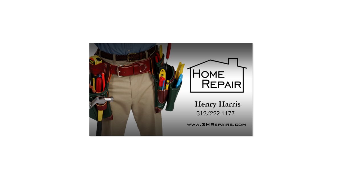 Home Repair Handyman Business Card | Zazzle