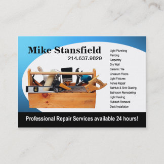 Home Repair Handyman Business Card
