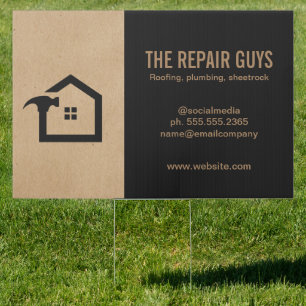 Home Repair Handyman Construction Business Car Sign