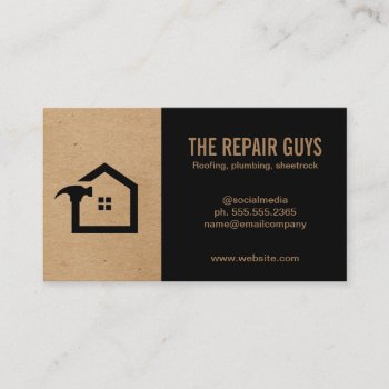 Home Repair | Handyman | Construction Business Card by lovely_businesscards at Zazzle