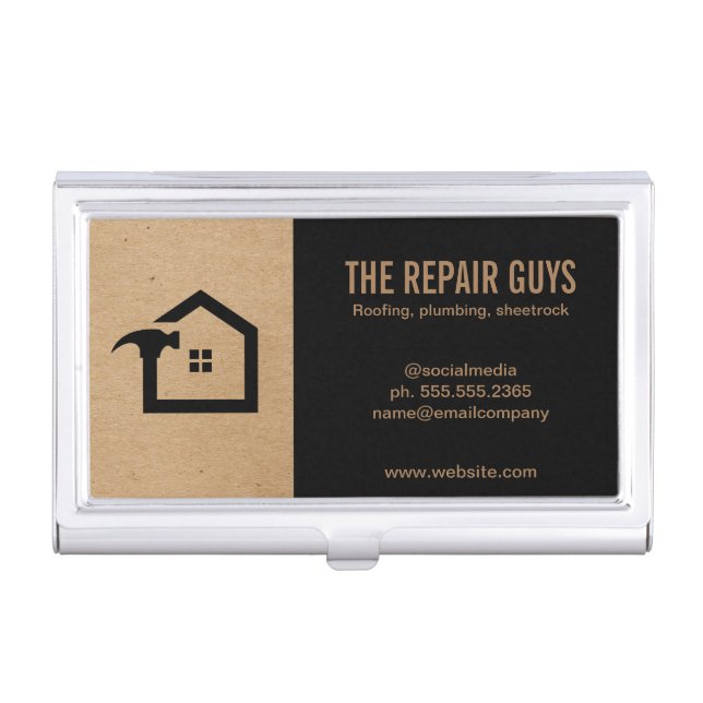 Home Repair | Handyman | Construction Business Card Case (Front)