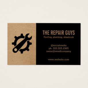 Home Repair Handyman Gear Wrench Logo