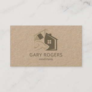Home Repair Handyman QR Code Business Card