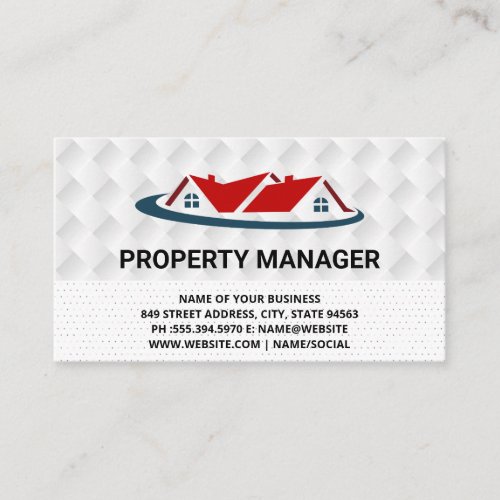 Home Repair Houses Icon Business Card