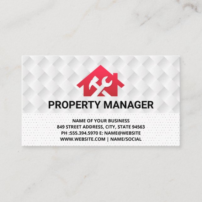 Home Repair Icon Business Card (Front)