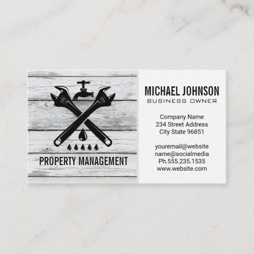 Home Repair Icons | Wood | Wrenches | Fix Business Card