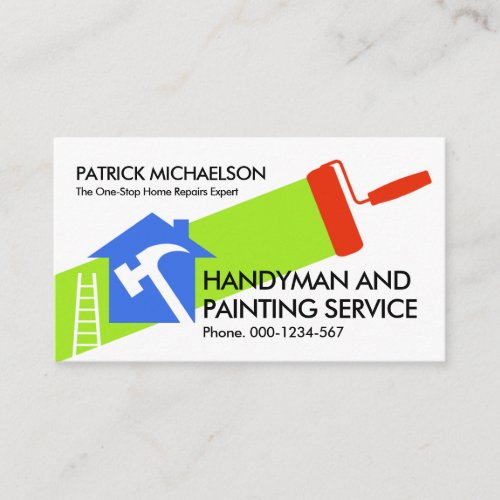 Home Repair Painting Handyman Service Business Card