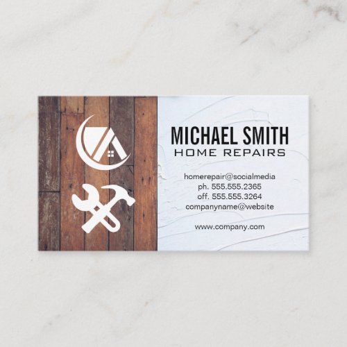 Home Repair  Property Management  Rentals Business Card