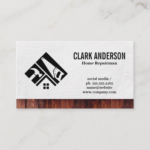 Home Repair Tools  Building Material Business Card