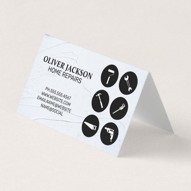 Home Repair | Tools | Handyman Business Card (Front)