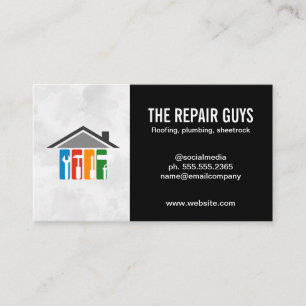 Home Repair Tools   Handyman   Construction Business Card