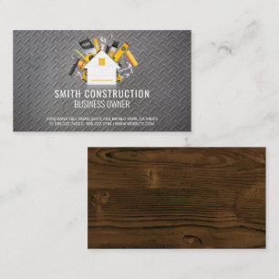 Home Repair Tools Steel Wood Construction Business Card