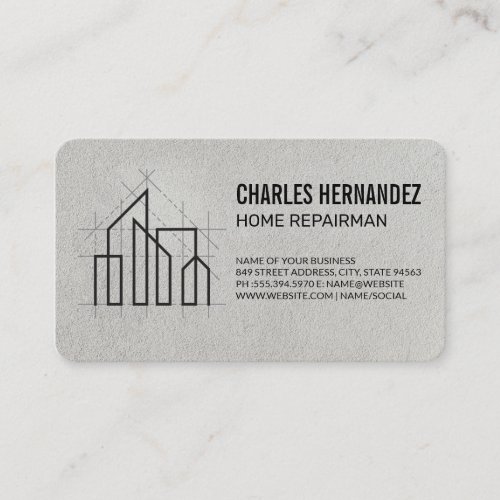 Home Repairmen | Blueprints | Real Estate Business Card