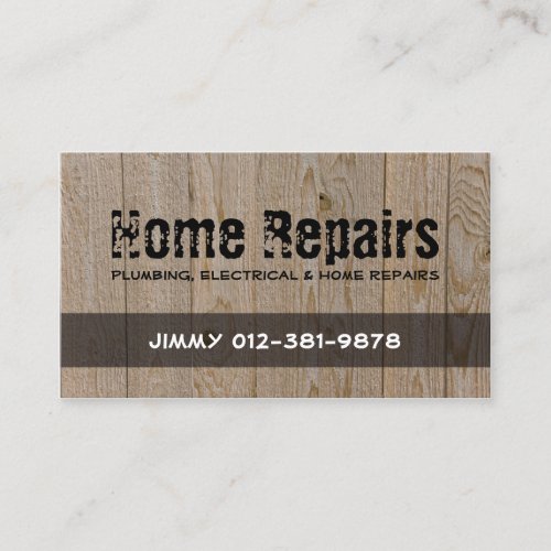 Home Repairs Handyman Business Card