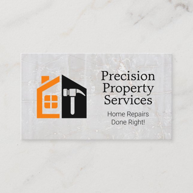 Home Repairs | Property Constructions Business Card (Front)