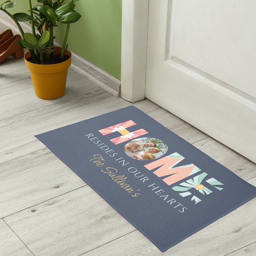 Home Resides In Our Hearts Door Mat