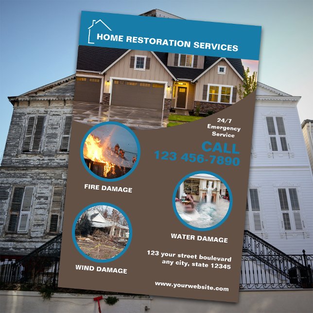 Home Restoration Services Flyer (Creator Uploaded)