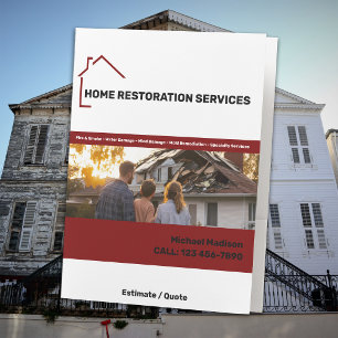 Home Restoration Services  Pocket Folder