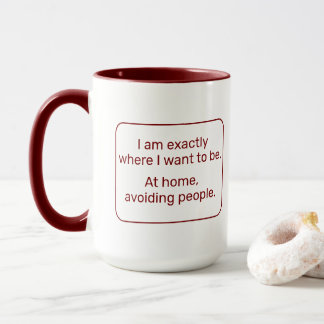 Home (right-handed, red) mug