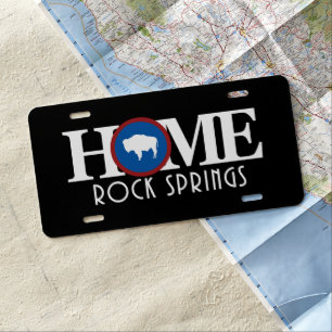 HOME Rock Springs License Plate