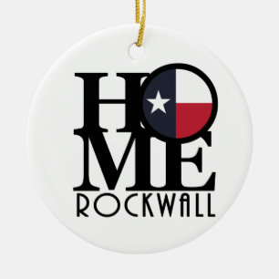 HOME Rockwall Ceramic Ornament