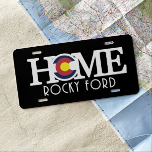 HOME Rocky Ford Colorado License Plate