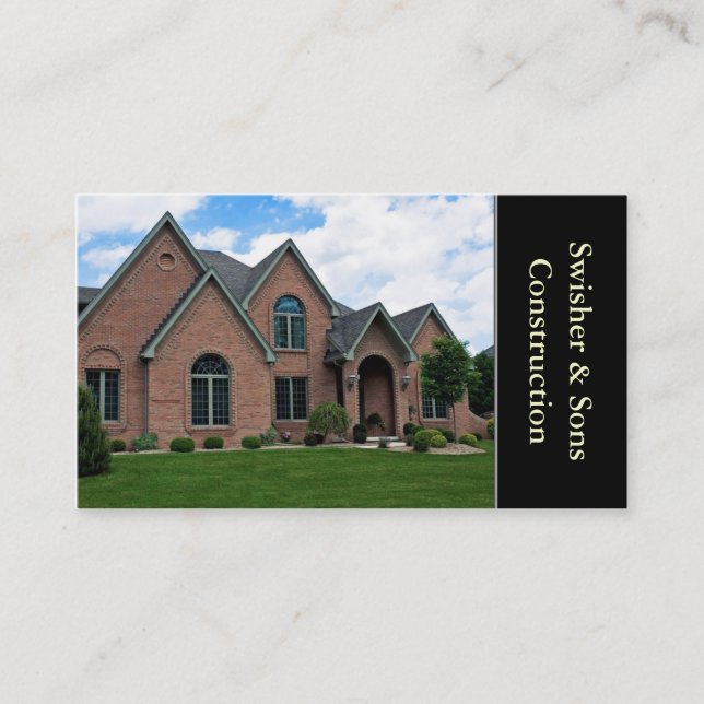Home Roofing or Roofer Business Card (Front)