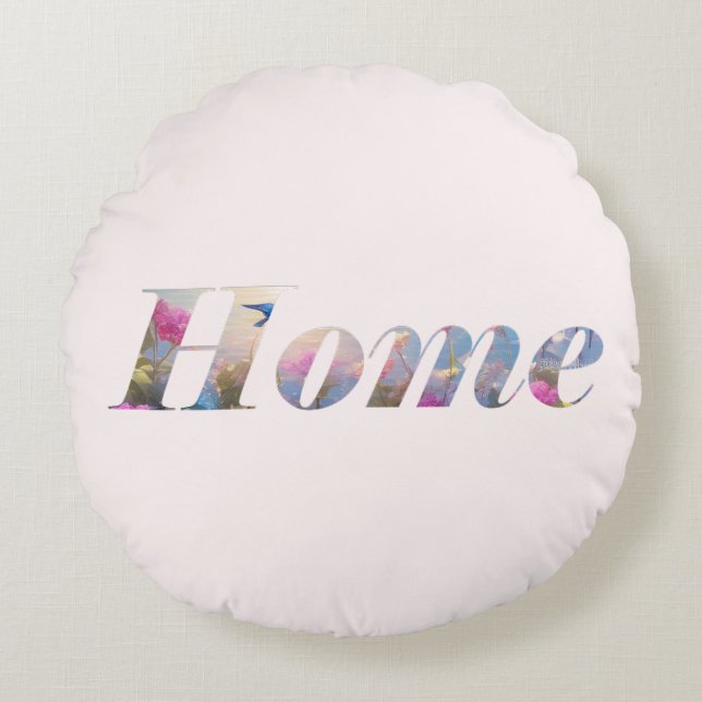Home Round Pillow (Front)
