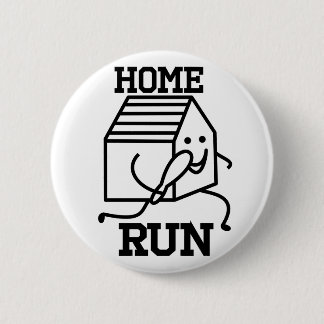 'Home Run' Badge Pinback Button