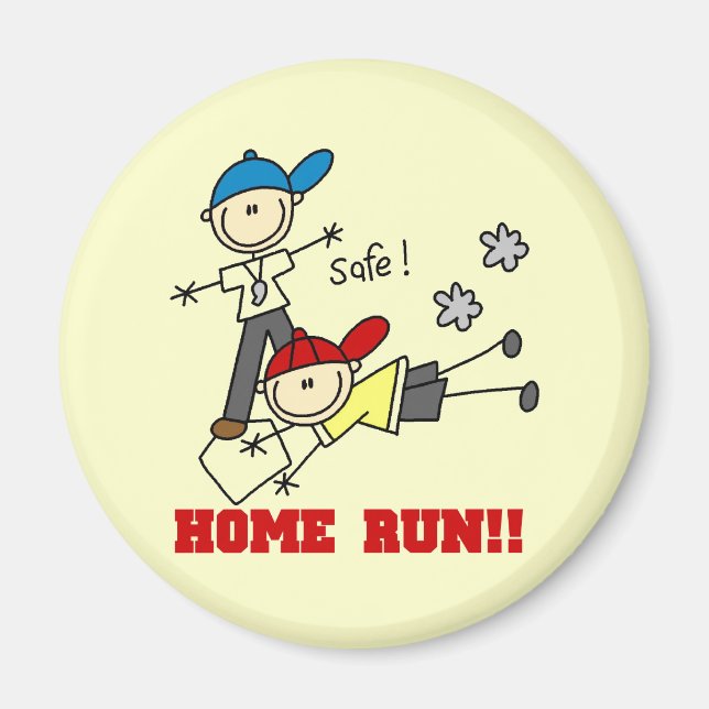 Home Run Boys Baseball Tshirts and Gifts Magnet (Front)