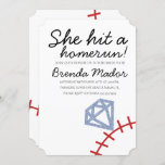 Home Run Bridal Shower Baseball Theme Invitation
