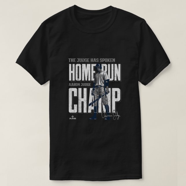 Home Run Champ Aaron Judge New York MLBPA  T-Shirt (Design Front)