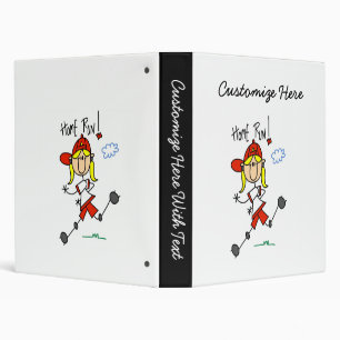 Home Run Girls Softball T-shirts and Gifts 3 Ring Binder