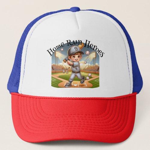 Home Run Heroes Kids Baseball Hat