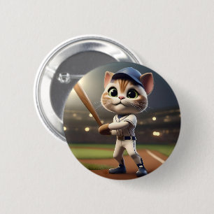 Home Run Hitter: The 3D Baseball Cat Takes a Swing Button