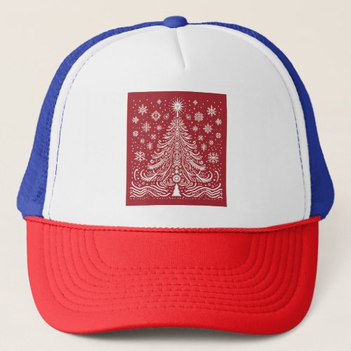 Home Run Holidays Christmas Tree Baseball  Truck Trucker Hat