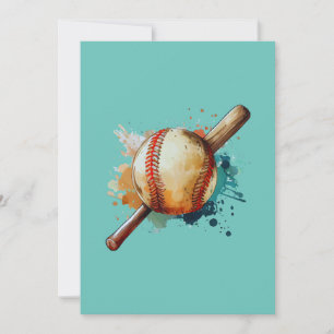 Home Run Hues Invitation