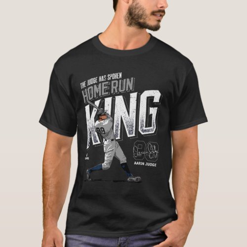 Home Run King Aaron Judge New York MLBPA Premium  T_Shirt