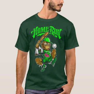 Home run Monkey CA team Plays Baseball T-Shirt