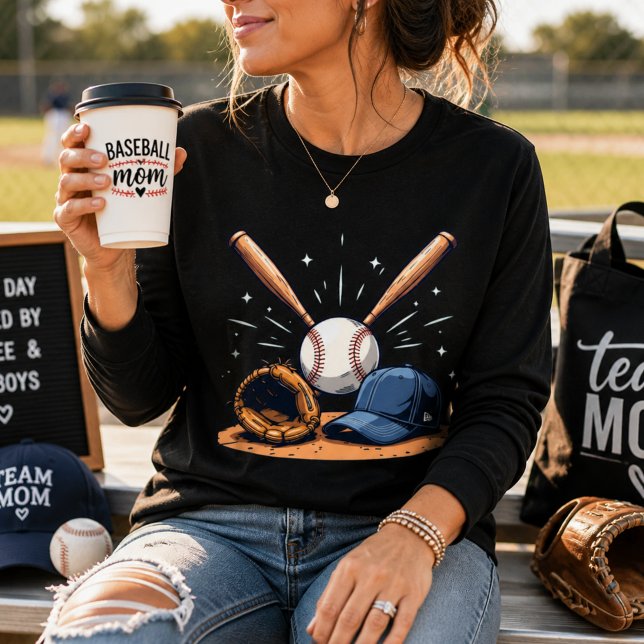 Home Run Vibes Baseball Love colorful tee (Creator Uploaded)