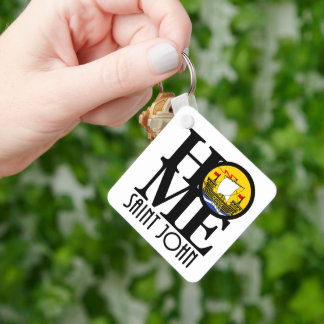 HOME Saint John New Brunswick Canada Keychain