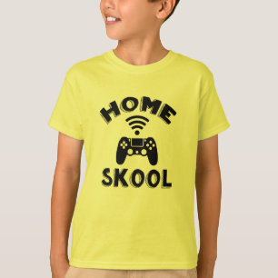 Home Schooled Game Controller Gamer Kids T-Shirt