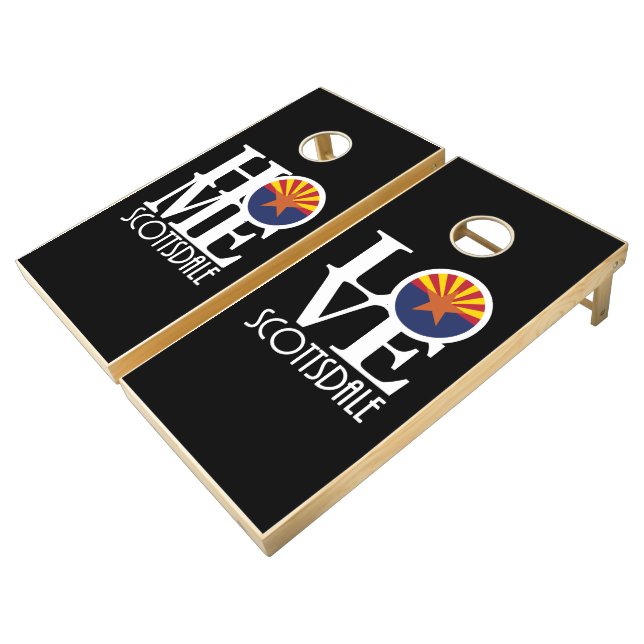 HOME Scottsdale Arizona Cornhole Set (Angled)